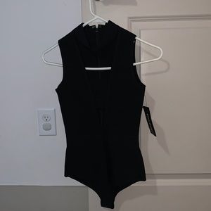 Posh Shop Black Bandage Bodysuit Size Small